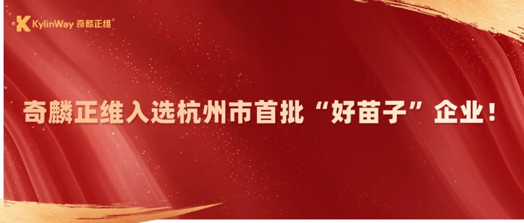 奇麟正维入选杭州市首批“好苗子”企业! 奇麟正维入选杭州市首批“好苗子”企业!